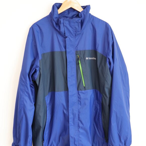 Columbia Interchange Jacket (No Liner) Blue Color Block Sz L Used - Picture 2 of 10